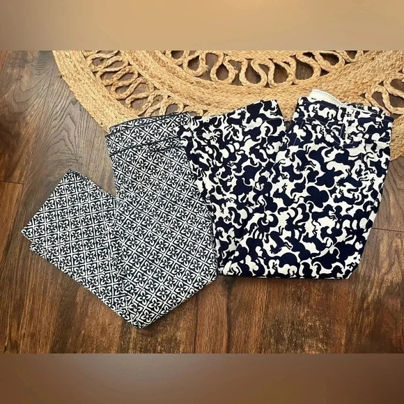 Lilly Pulitzer Dresses & Skirts - Lilly Pulitzer Horse Of Course + Floral Corduroy Capris Palm Beach Fit Size 4